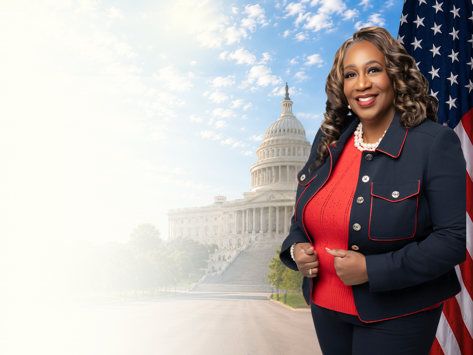 Deletra Hudson at the U.S. Capitol